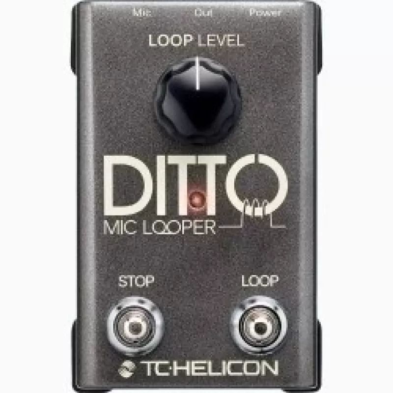 Vokalinis looperis TC-Helicon Ditto Mic Looper su mikrofono įėjimu (000-DDU01-00010)