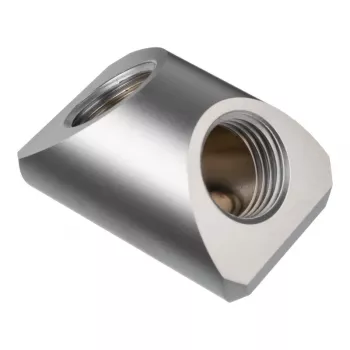 EK Water Blocks EK-Quantum Torque Adapter 90 laipsnių G1/4 IG į G1/4 IG Satin Titanium