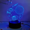 Manta SNL118RGB RGB 3D dekoratyvinė LED lempa