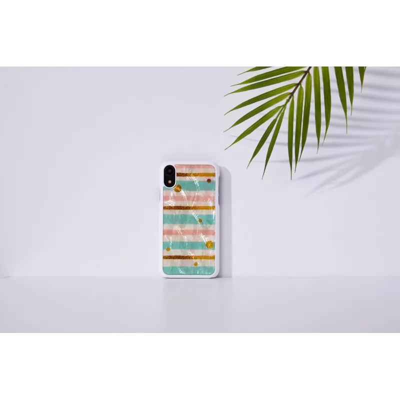 Telefono dėklas iKins iPhone XR mėtų juodos spalvos apsauginis dangtelis