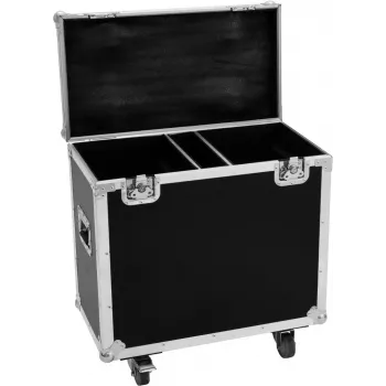 Roadinger Flightcase TMH-S200 2x — apsauginis transportinis dėklas garso įrangai