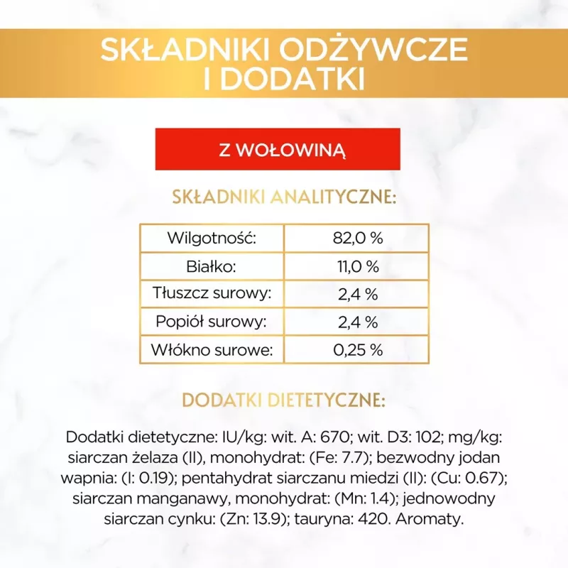 GOURMET Gold Sauce Delight Beef šlapias kačių ėdalas - 85 g