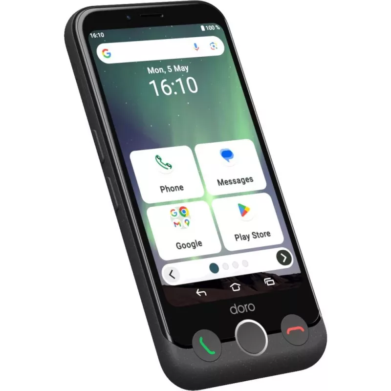 Išmanusis telefonas Doro Aurora A10 4.5 colio 4GB 64GB Juoda