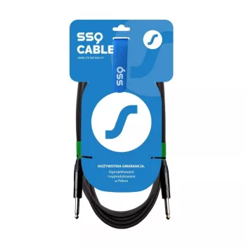 Audio TS kabelis SSQ Mono 6,3 mm (1/4 colio) — 7 m, 6 mm OD, PVC ekranuotas, 85Ω ±5Ω