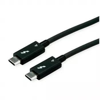 USB laidas ROLINE 11.02.9043 0,5 m USB 3.2 Gen 1 USB-C juodas
