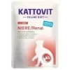 Šlapias kačių ėdalas KATTOVIT Niere/Renal 85 g paketėlis — 12 x 85 g, paukštiena (jautiena, vištiena, antis, kalakutiena) suaugusioms katėms, sergančioms inkstų nepakankamumu