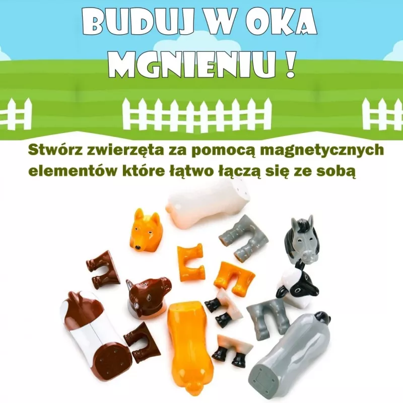 Malblo Magnetic Farm Animals Set magnetinis ūkio gyvūnų rinkinys