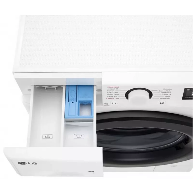 Skalbimo mašina LG F2WR509SBW 9 kg, energijos klasė A