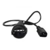APC AP9880 maitinimo laidas juodas 0,6 m C14 jungtis CEE7/7