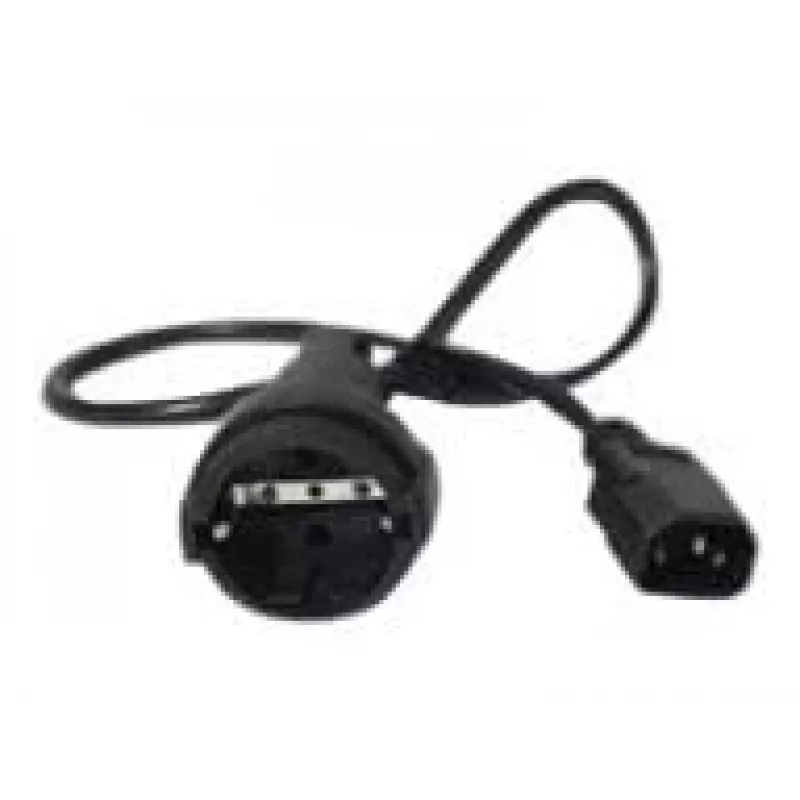APC AP9880 maitinimo laidas juodas 0,6 m C14 jungtis CEE7/7