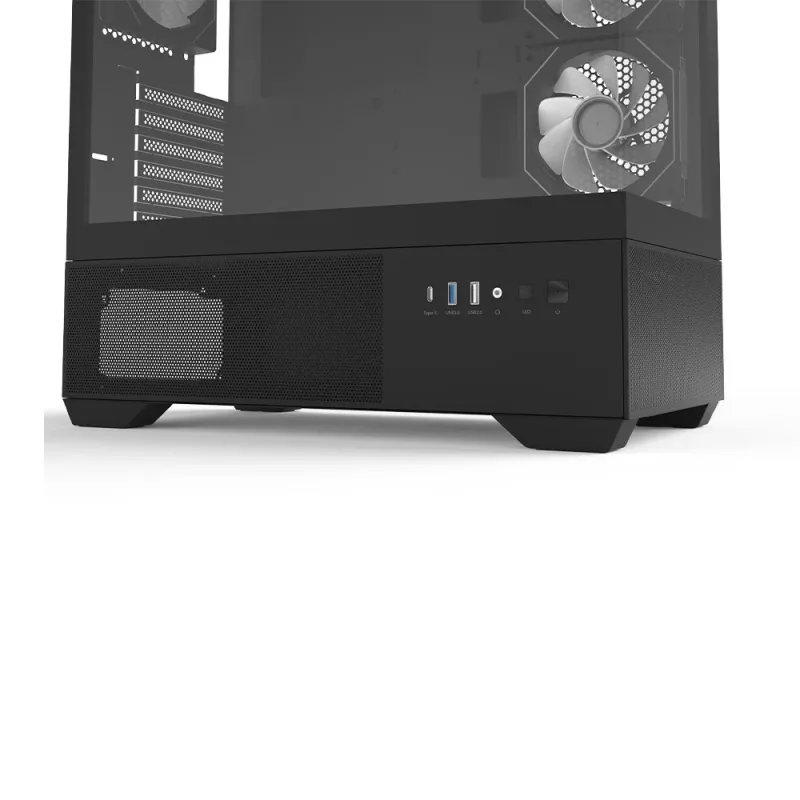 Korpusas ZALMAN CHRONIX V2 Mid Tower ARGB ventiliatoriai x3 juodas