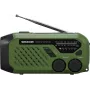 Nešiojamas FM/AM radijas SENCOR SRD1000SCLGR su Bluetooth, saulės/rankinės/ USB-C įkrovimu, 2000 mAh baterija, IPX4, LED šviesomis