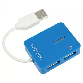 LogiLink USB 2.0 4 prievadų šakotuvas - mėlynas - Windows 98SE/ME/2000/XP/Vista/2003/7 (UA0136)