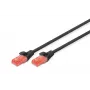 DIGITUS DK-1612-005/BL tinklo kabelis juodas 0,5 m Cat6 U/UTP (UTP)