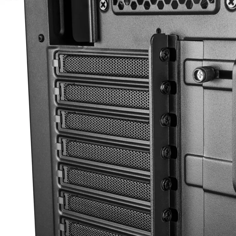 Korpusas MODECOM Oberon Pro Midi Tower – juodas, ATX/microATX/ITX, 7 lizdai, iki 395 mm GPU, 5 HDD/3 SSD vietos