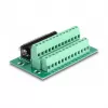 DeLOCK D-Sub 25 kontaktų moteriškas į Terminal Block adapteris DIN bėgiui 51mm x 86mm x 30mm