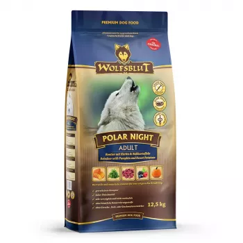 WOLFSBLUT Polar Night Reindeer with sweet potatoes – sausas šunų ėdalas – 12,5 kg