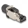 DeLOCK 86017 laido jungtis RJ45/LSA juoda sidabrinė vyriška