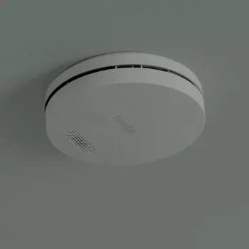 Dūmų detektorius „Hombli HBSA-0108“ belaidis fotoelektrinis, 3V ličio baterija