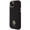 GUESS GUHCP15M4DGPK | Galinis dangtelis | Apple iPhone 15 Plus / 14 Plus | TPU, silikonas, mikropluoštas | Juoda