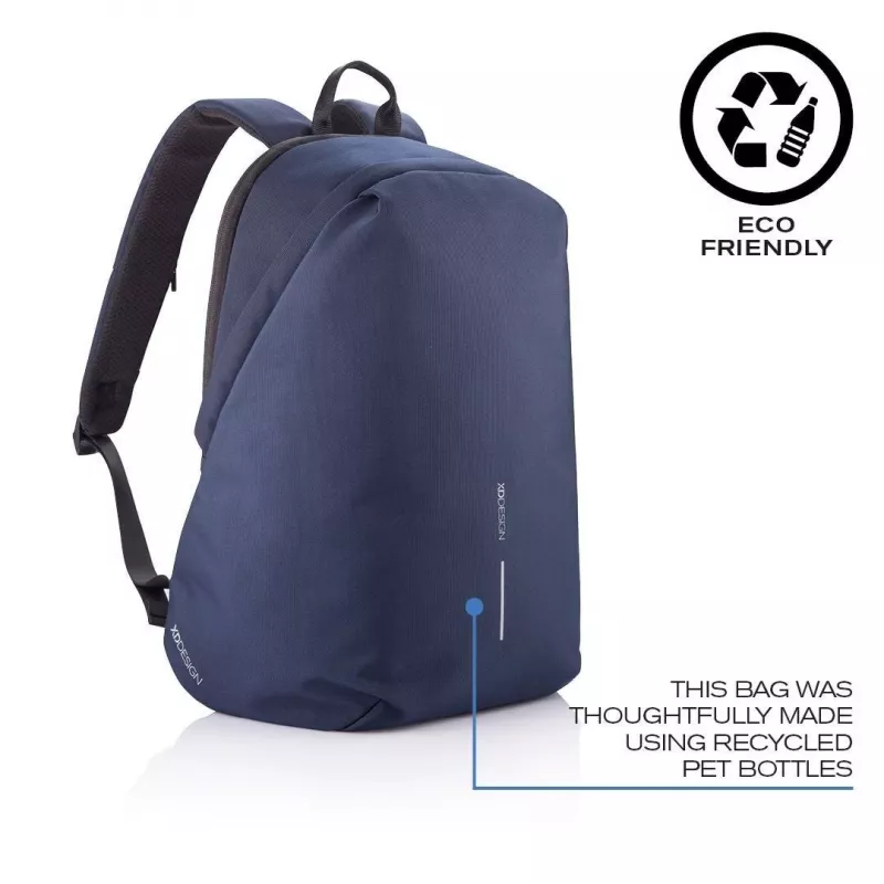 Kuprinė XDDESIGN Bobby Soft su 15,6 col. nešiojamojo kompiuterio skyriumi, 16 L, tamsiai mėlyna, PET