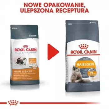 Sausas kačių ėdalas Royal Canin Hair & Skin Care 2 kg – vištiena, suaugusioms katėms, 33% baltymų, 22% riebalų