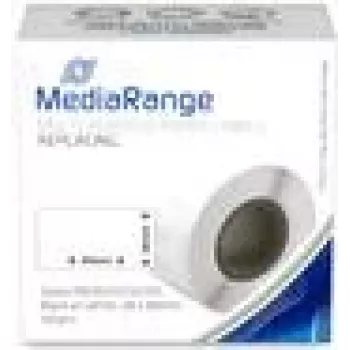 MediaRange MRDY99010 popierinės etiketės 28x89mm 130 vnt. juoda ant baltos