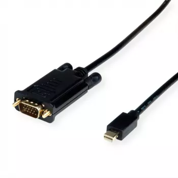 ROLINE 11.04.5977 vaizdo kabelis-adapteris 2 m VGA (D-Sub) Mini DisplayPort juodas