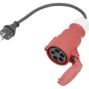 Maitinimo adapterio laidas AS Schwabe 61371, 16 A, 0,3 m, juodas