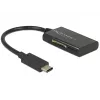 Delock USB 3.1 Gen 1 kortelių skaitytuvas USB Type-C vyriškas 4 lizdai - Visų tipų atminties kortelių skaitytuvas (MMC, SD, miniSD, RS-MMC, TransFlash, MMCmobile, microSD, MMCmicro, SDHC, miniSDHC, microSDHC, SDXC, microSDXC, SDHC UHS-I, microSDHC UHS-I)