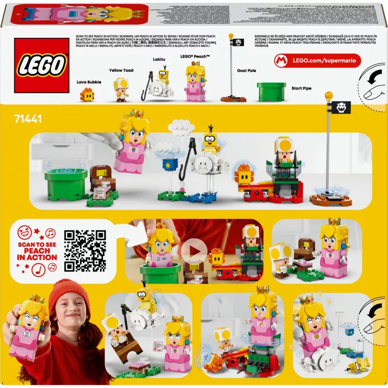 Konstruktorius LEGO 71441 Super Mario interaktyvi LEGO Peach figūrėlė, suderinama su LEGO sistema