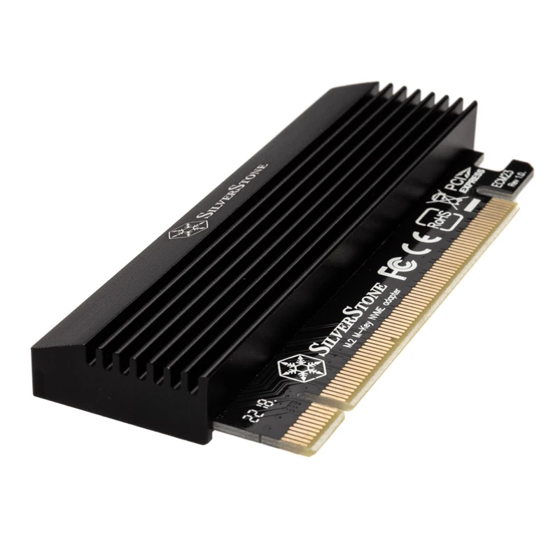 M.2 NVMe / SATA SSD adapteris į PCIe x4 su aušintuvu SILVERSTONE SST-ECM23