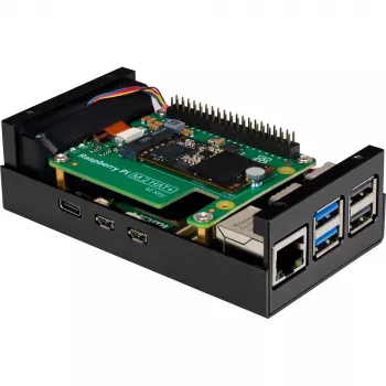 Raspberry Pi RB-ALUCASEP5-M2 Juodas dėklas