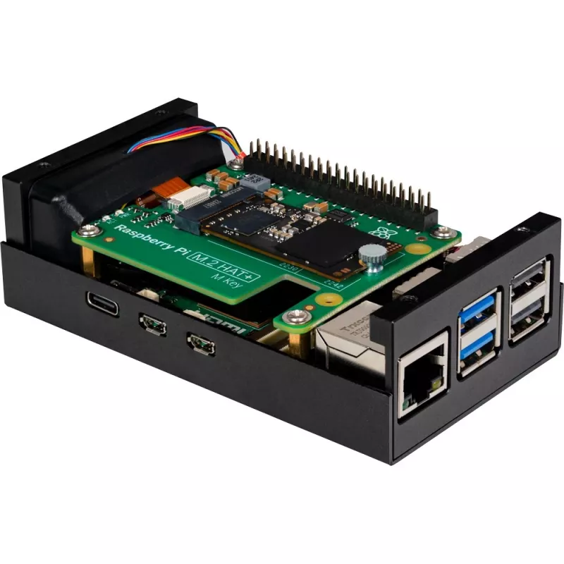 Raspberry Pi RB-ALUCASEP5-M2 Juodas dėklas