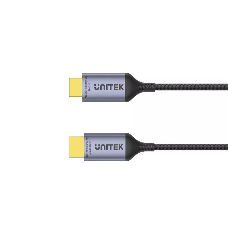 UNITEK KABELIS DISPLAYPORT 1.4 Į HDMI 2.1, 8K, 1,8M
