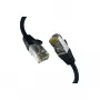 EFB-Elektronik CAT8.1 juodas 0,50m RJ45 jungiamasis kabelis S/FTP PIMF LSZH 2000MHz 40Gb tinklo kabelis