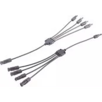 shiverpeaks ®-PV4 T-adapterių rinkinys, 4/1, 6mm², juoda/juoda, 30cm (BS02-21054)