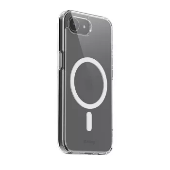 Crong skaidrus MagSafe dėklas iPhone 16e — permatomas apsauginis korpusas, MagSafe suderinamas