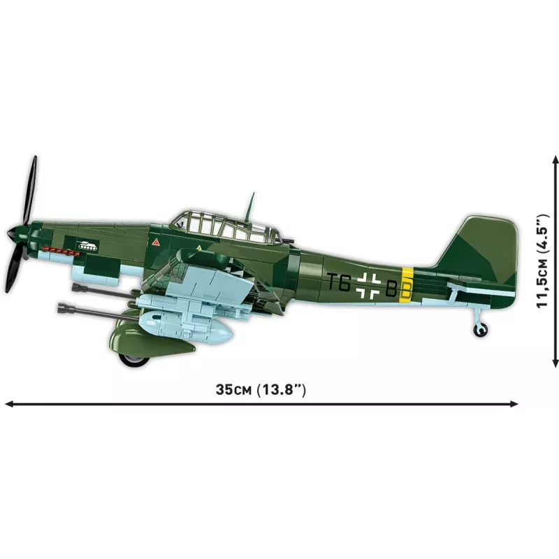 Konstruktorius Cobi Blocks Junkers JU 87G-2 Stuka 571 dalių modelio rinkinys