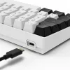 Sharkoon SGK50 S4 klaviatūra USB QWERTZ vokiška balta RGB LED 60%