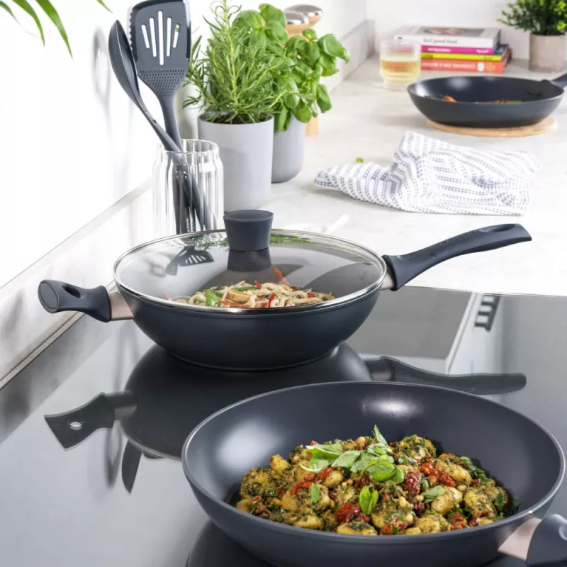 Wok keptuvė Salter BW12267EU7 28 cm, nelipni danga, tinka indukcijai