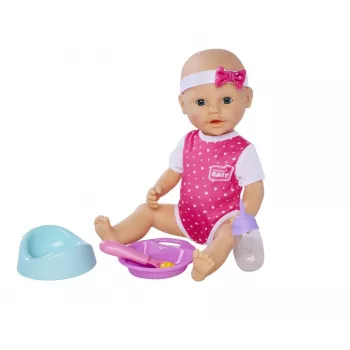Lėlė SIMBA New Born Baby Hungry Baby 38 cm – tikroviška naujagimio lėlė, 38 cm