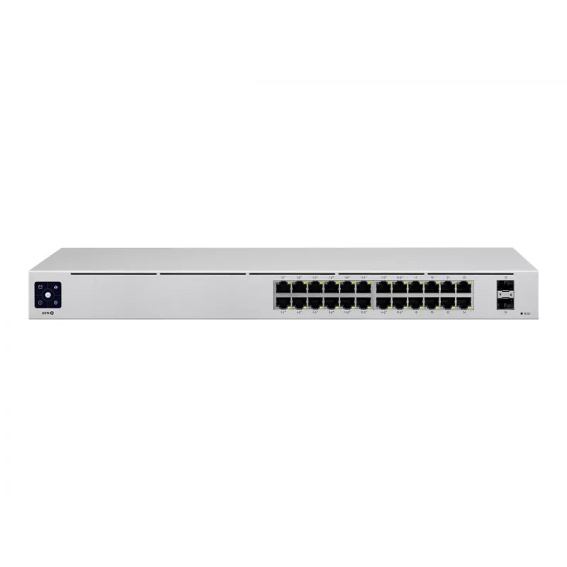 Ubiquiti UniFi 24-Port PoE valdomas L2/L3 Gigabit Ethernet (10/100/1000) maitinimas per Ethernet (PoE) 1U sidabrinis