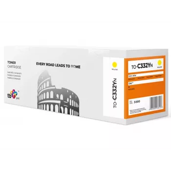 Toner TB suderinamas su OKI C332 to-C332YN YE