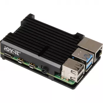 Raspberry Pi RB-ALUCASEP4+07 Black korpusas