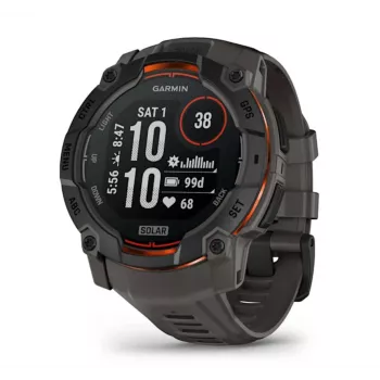 Garmin Instinct 3 Solar GPS išmanusis laikrodis 1.3 colio MIP 176x176 lietimui jautrus ekranas juodas