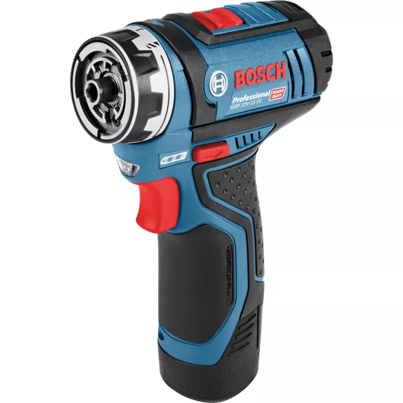 Bosch GSR 12V-15 FC Professional 1300 RPM Bepakelis 600 g Juoda, Mėlyna
