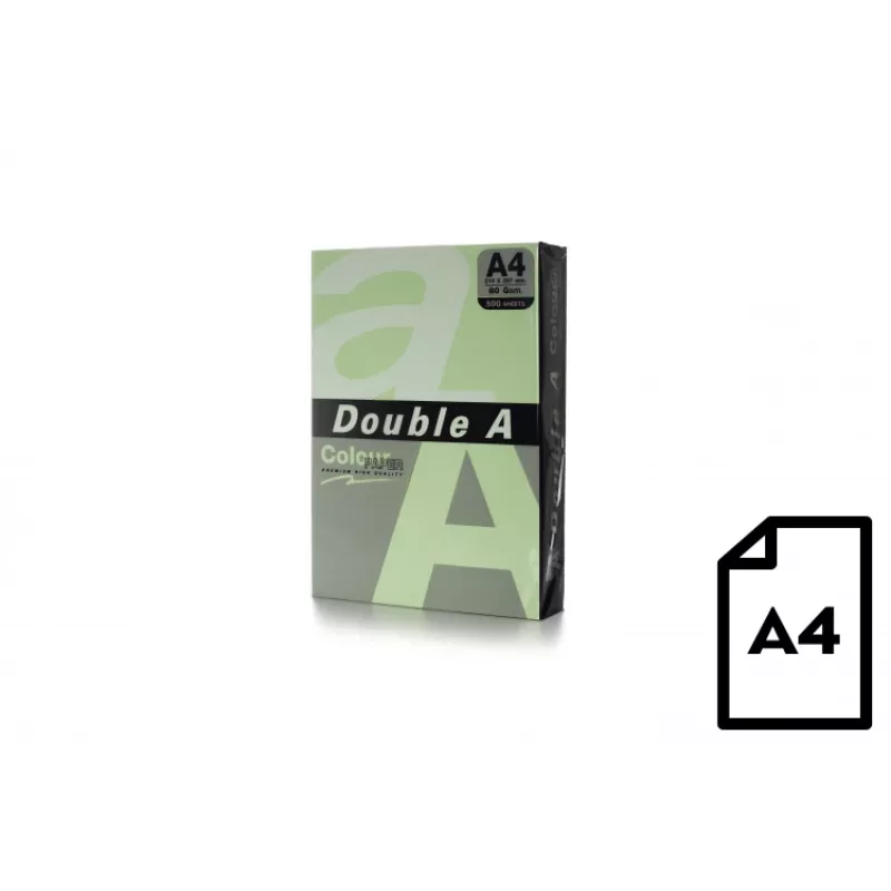 Spalvotas popierius Double A, 80 g/m², A4, 500 lapų, Lagūna