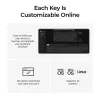Mechaninė klaviatūra Keychron V1 Ultra 8K — 75% formatai, QWERTY, Bluetooth, RGB, Juoda