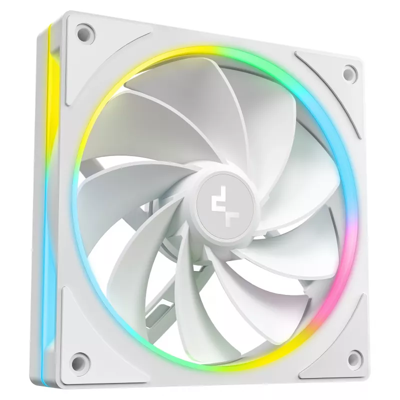 Korpusas staliniam kompiuteriui DeepCool CL6600 WH — baltas, ATX/PS2/SFX/SFX-L maitinimo šaltiniams, 140 mm priekyje, 120/140 mm viršuje/gale, 2,5 colio ir 3,5 colio diskams